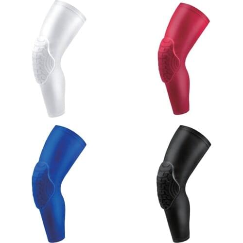 1pc Long Knee Pad Sleeve Anti-bump Breathable Thermal Leg Support Patella Protector Outdoor Gym Fitness Sportswear