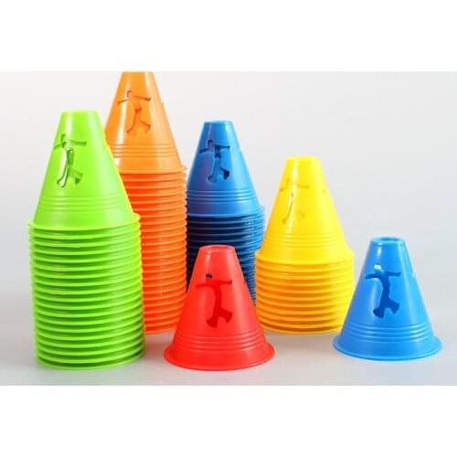 10Pcs/Lot Sport soccer Rugby basketball Training Cone football Marker Disc Mark Football Barrier Multicolor Skating Dish Cones