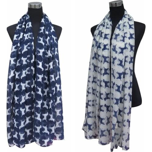 10pcs/lot Labrador Dog Animal Print Womens Scarf Wrap Shawl Accessories, Free Shipping