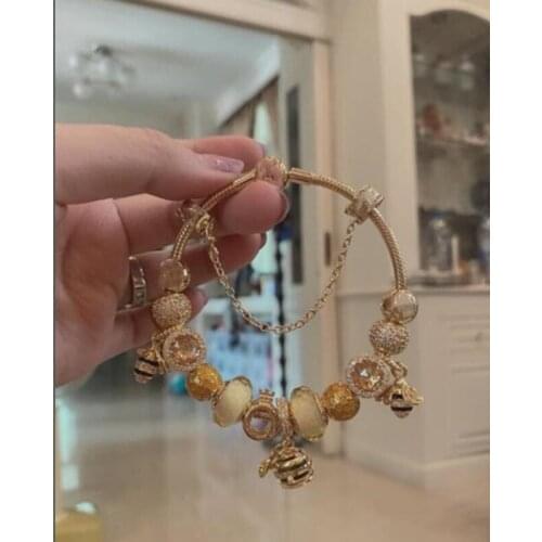 100%925 sterling silver Spring Eye cactus soccer guitar ice cream shoe bee high quality fashion Pan bracelet jewelry