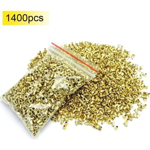 1400Pcs Honeycomb Brass Nest Bee Accessories Honeycomb Frame Eyelet Beekeeper Tools For Home Gardens
