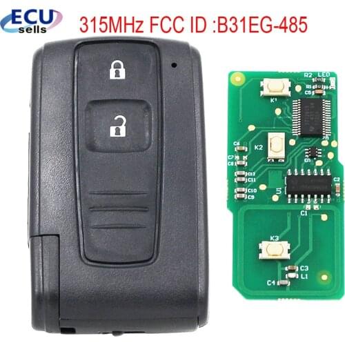 2 button ASK315MHz remote key FCC ID :B31EG-485 TOY43 suit for Toyota Prius