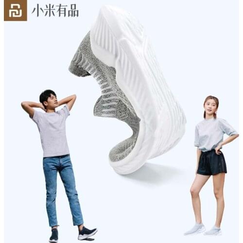 2021 Youpin Antibacterial Anti-splashing Socks Walking Shoes Winter Sports Shoes Flying Woven Breathable Upper PU Sole Unisex