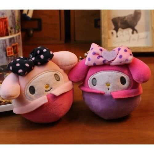 3 Styles Hot Toys High Quality Kuromi My Melody Elastic Super Soft Plush Toy Doll Key Pendant