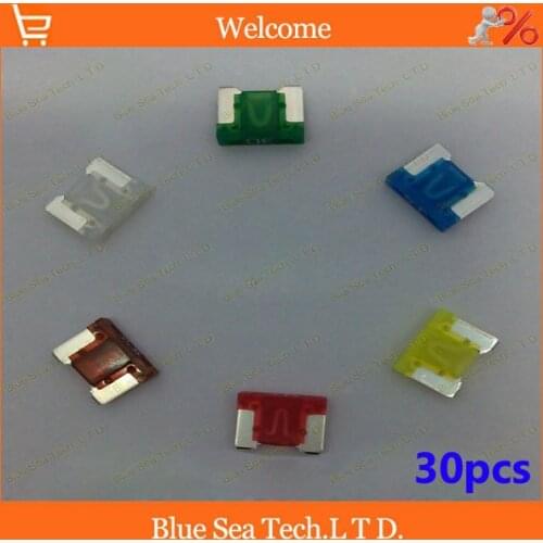 6 models 7.5A to 30A Original mini type Auto fuse,Japan PEC car fuses for Honda Toyota Audi BMW GM VW etc.Total 30 PCS