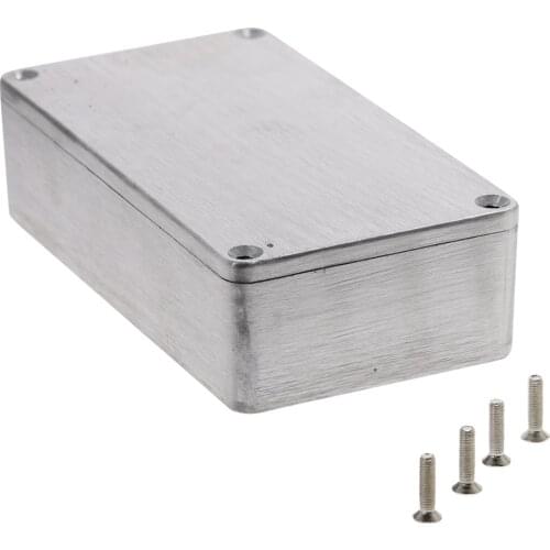 Aluminium Enclosure Electronic Diecast Stompbox Project Box Silver 1590B 112.2x59.6x31mm Project Instrument Case