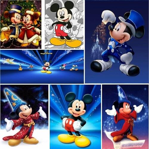 Disney 5D Diy Square Round Diamond Painting "Mickey Series" Mosaic Embroidery Set Cross Stitch High Quality Handmade Gift
