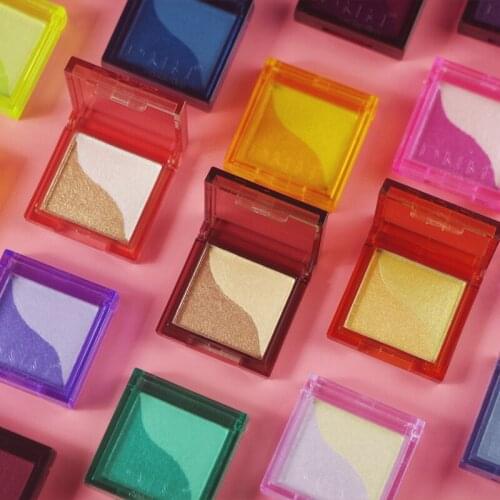 Double Color Eye Shadow Palette Pearling Glitter Eyeshadow 3D Shimmer Eyeshadow Palette Waterproof Eye Cosmetics