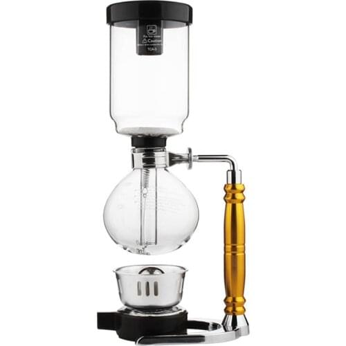 Coffee Siphon Pot maker, Glass Syphon Coffee Maker Vacuum Pot, Filter Tools Coffee Machine 3 cups 5 cups