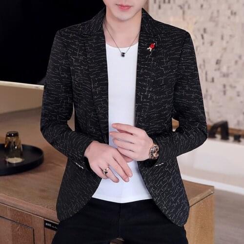 Brand New suit male Korean version of the spring youth handsome slim small suit handsome casual mens jacket jacket tide