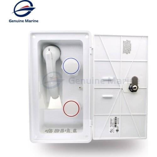 Genuine Marine White RV Accessories Exterior Shower Box with Lock Boat Marine Camper Motorhome Aaravans Accessories