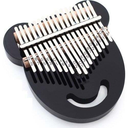 2019 new 17 Keys Kalimba Thumb Piano Black crystal Finger Piano Sanza Mbira Calimba Play with Guitar Musical Instruments