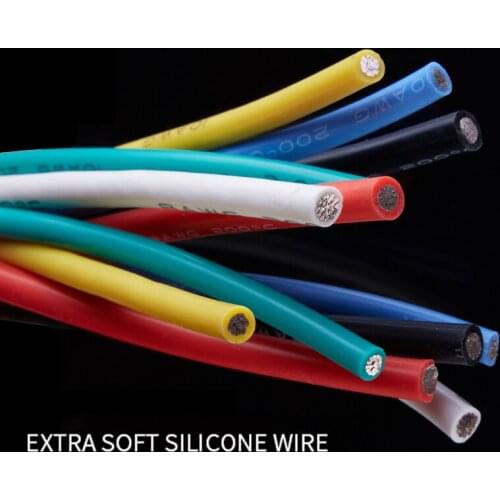 UL Silicone Wire 14-22Awg Black/ Red /Blue/ White/ Green /Yellow Extra Soft Environmental Protection Wire 0.08mm Wire diameter