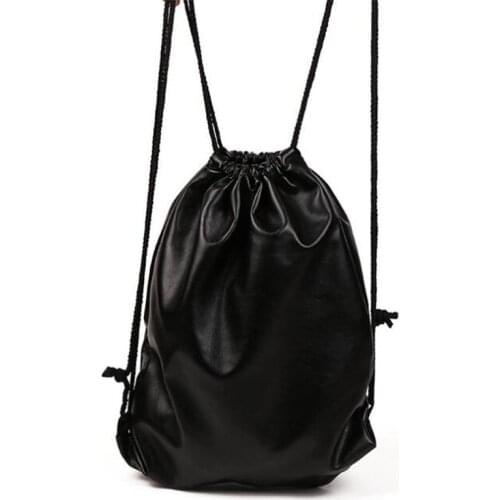 Travel Bags Drawstring Bag Gift Sports Small Mini Strap Pocket To Hold Drawstring Flamingo With Pu Leather Women Fashion