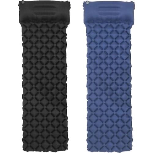 Camping Inflatable Sleeping Mat Light Outdoor Non-slip Air Mattress With Pillow Bed Ultralight Cushion Pillow Hiking Trekking