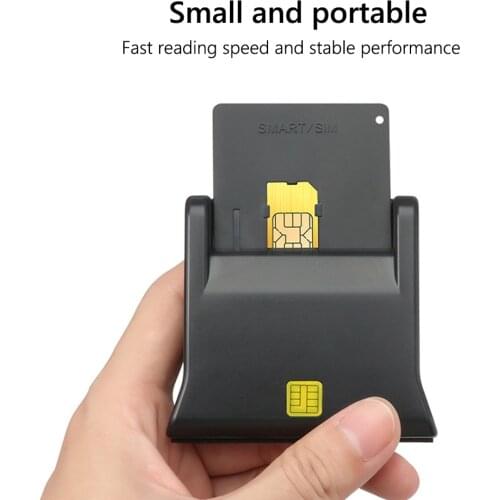 USB Smart Card Reader Memory IC ID Bank Card EMV ATM CAC DNIE SIM Cloner Connector Adapter for PC Computer