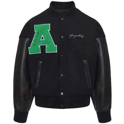 Women Jacket Spring And Autumn Baseball Jacket Bomber Jacket Plus Size 2021 Fashion Letter Black Loose Wild Couple Models