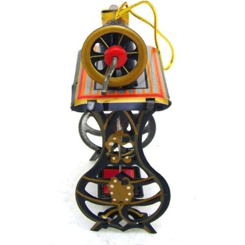 12pcs Tin Toys Handmade Jewelry Vintage Sewing Machine Pendant for Necklace Keychain DIY Home Decoration 5.5×3.5×8CM Collection