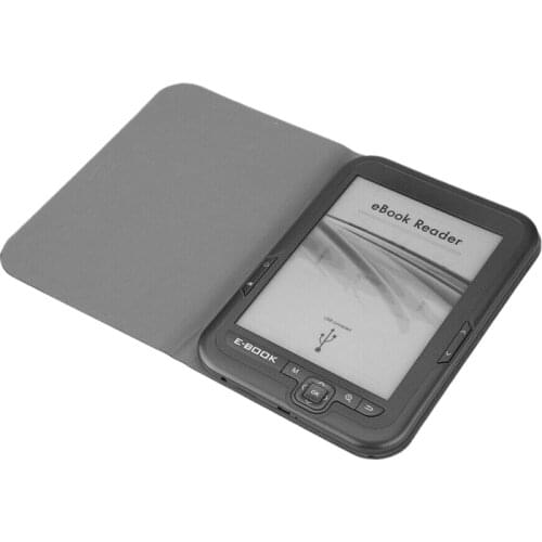 6 Inch 4GB Ebook Reader E-Ink Capacitive E Book Light Eink Sn E-Book E-Ink E-Reader MP3 with Case, WMA PDF HTML