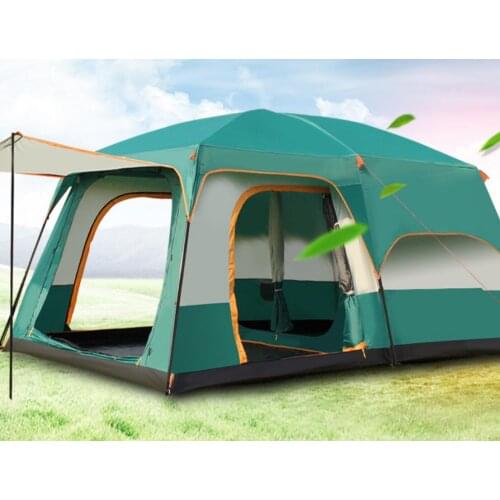 Camel Ultra-large Waterproof Camping Outing Two Bedroom Tent Outdoor Camping Tent