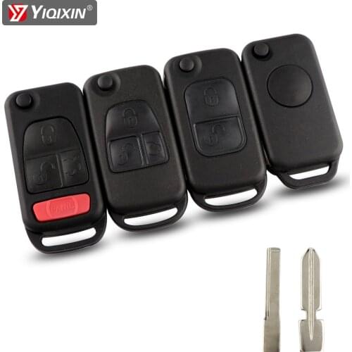 YIQIXIN For Mercedes Benz W168 W124 W202 W203 W210 W211 A C E ML C CL S SL SEL SLK A160 B200 E113 Remote Car Key Shell Case Fold