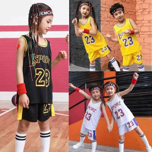 Kids Basketball Set Jerseys Short boys Girls Youth Training Uniforms Child Sports Clothing maillot Two Pieces