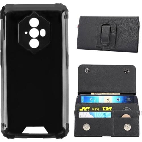 ITien TPU Silicone Protect Business Clip Leather Cover Phone Case For Blackview A90 BV4900 bv6600 Wallet Etui Skin