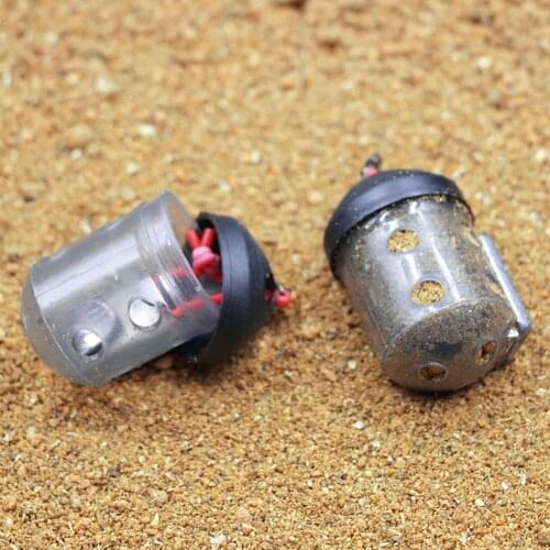 1pc/10pcs Carp Fishing Feeder Basket Cage 26x48mm Black Plastic Catfish Feeder Basket Durable Fishing Tackle Accessories Pesca