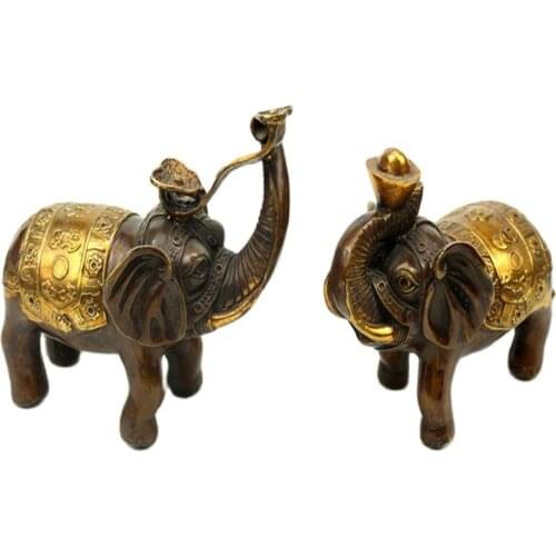 Brass copper pure arts and crafts home accessories ornaments Jixiang wishful ornaments
