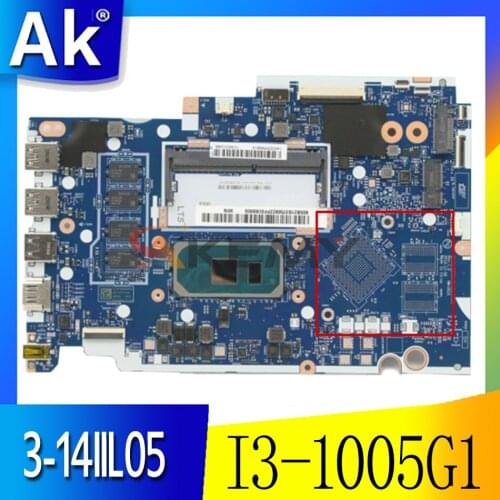 Mainboard For Lenovo ideapad 3-14IIL05 Laptop motherboard GS454/GS554/GV450/GV550/ NM-D031 w/ CPU I3 1005G1 RAM 4G 100% test OK