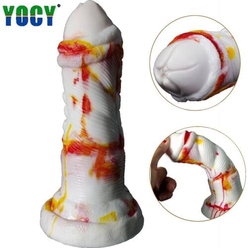 Huge Dildo Ass Plug Fantasy Alien Thick Penis Anus Vagina G-Spot Massager Silicone Big Cock Dick Malefemale Orgasm Masturbator