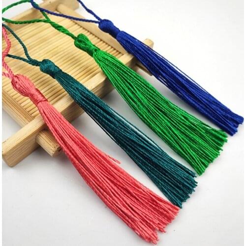 32Pcs Smooth Vertical Tassels Fringe Pendant DIY Material Color Cord Tassels Trim Home Curtain Decor Tassels Ribbon Accessories