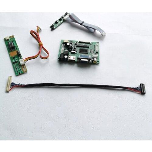 Fit LTN170WX/LTN170X2/QD17TL02 VGA+2AV laptops LCD monitor 1440*900 LVDS 30-Pin 1CCFL 17" screen controller drive board kit
