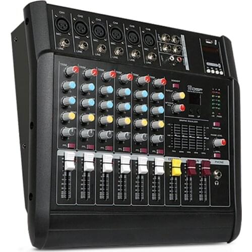 R6 professional 4-channel 6-channel wireless microphone mixer with amplifier integrated machine stage performance wedding home