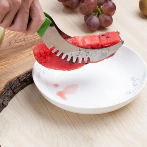 Stainless steel watermelon slicer PP handle, melon slicer fruit cutting machine, fruit tool kitchen accessories