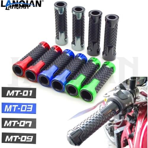 For Yamaha MT 07 MT 09 MT01 MT03 Handlebar Grips 7/8''22mm Motorcycle CNC Handlebar Grips MT07 MT09 mt-03 mt-01 Accessories
