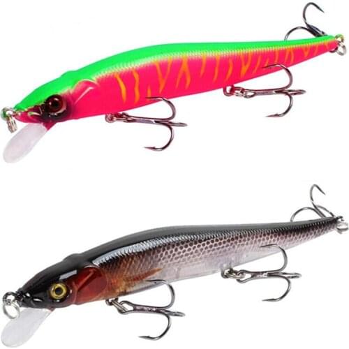 Minnow Fishing Lure 11.5cm 14g Hard Artificial Bait Floating Wobblers 3D Eyes Crankbait Peche Bass Pesca 0.5-1.5m