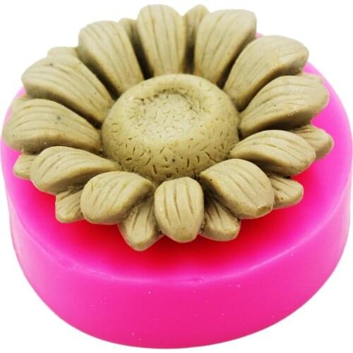 Sunflower Silicone Soap mold silicone 3D Molds handmade mould DIY Craft molds S609