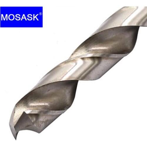 MOSASK 5PCS L6542 Straight Shank 8mm-13mm HSS Drill Bits for CNC High Speed Steel Precision Hole Machining Milling Dril
