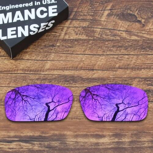 ToughAsNails Polarized Replacement Lenses for Oakley Crankshaft Sunglasses Purple Mirrored (Lens Only)