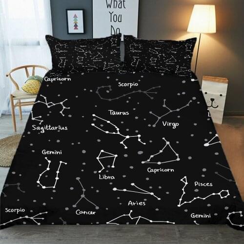 Universe Planet Printed Bedding Set King Size Space Galaxies Duvet Cover 3D Quilt 150 Bed Set Kids Bedroom Decor Home Textile