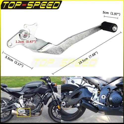 Rear Foot Brake Pedal Lever Motorcycle For YAMAHA Tracer 2016-2021 Tracer 700/GT 2019-2021 XSR 700 2016-2021 MT-07 FZ-07 14-21