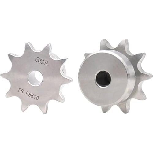 1Pcs Stainless Steel 08B Chain Drive Sprocket 10-25 Tooth Chain Gear Pitch 12.7mm Industrial Sprocket Wheel