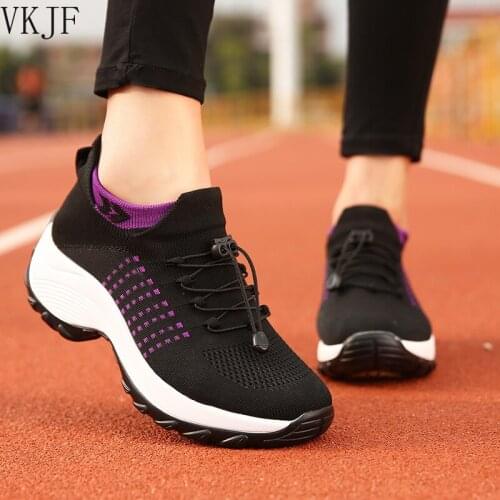 2021 Women Flat Platform Shoes Woman Sneakers for Women Breathable Mesh Tenis Ladies Shoes for Sock Sneakers Zapatillas Mujer