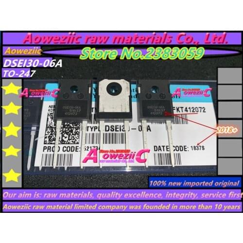 Aoweziic 2018+ 100% new imported original DSEI30-06A DSE130-06A TO-247 fast recovery diode 37A 600V