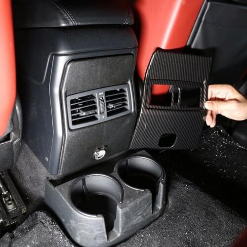 For Mercedes Benz G Class W463 2007-2018 ABS chrome Rear Air Condition Outlet Vent Frame Cover Trim Interior Car Accessories