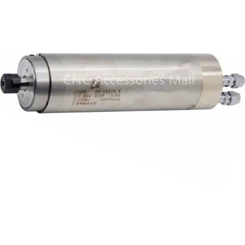 Water cooled spindle motor 800w 24000rpm D58mm ER11 AC220V for CNC metal engraving and cutting