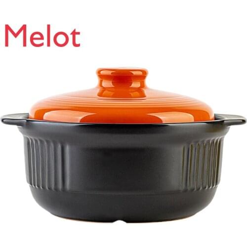 Casserole High Temperature Resistant Soup Pot Ceramic Small Casserole Soup Pot Stew Pot Open Fire Household Gas Japanese Soup