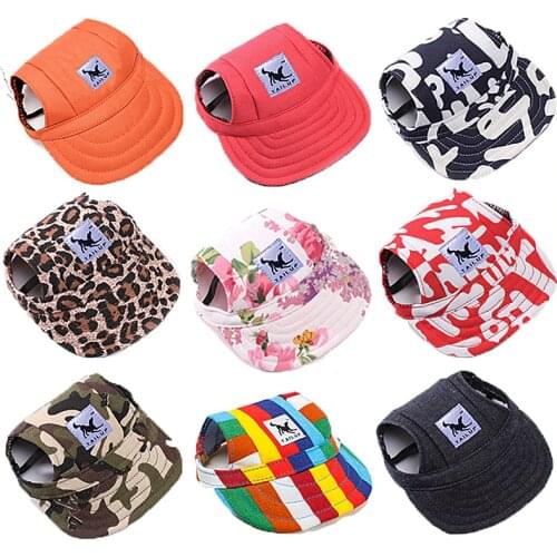 Pet Dog Hat Cap Baseball Fashion Hat For Dogs Casual Canvas Cap For Dog Hat Chihuahua Yorkshire 11 Colors