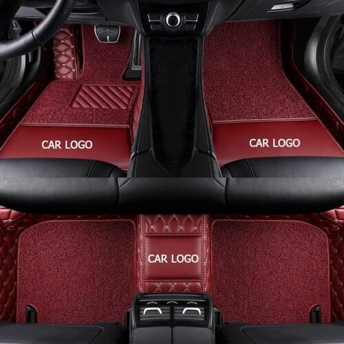 Custom Car Floor Mats for BAIC MOTOR all models BJ40 BJ80 BJ20 D20 D70 D50 D60 X25 X55 X65 CC 35 BW007 Double foot mat